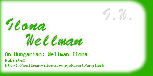 ilona wellman business card